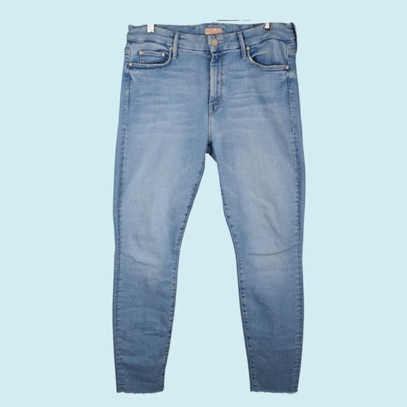 Mother The Looker Jeans Women's Size 31 Limited Edition Wash Ankle Fray Denim - Picture 1 of 16